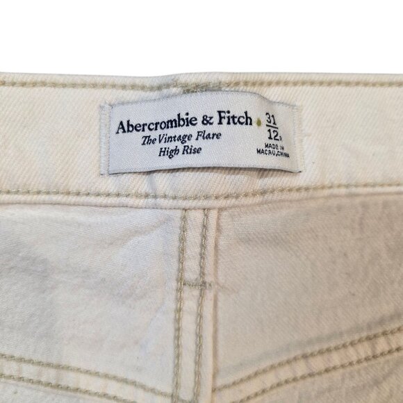 Abercrombie Fitch The Vintage Flare High Rise Jeans Womens 31/12 - Picture 12 of 13
